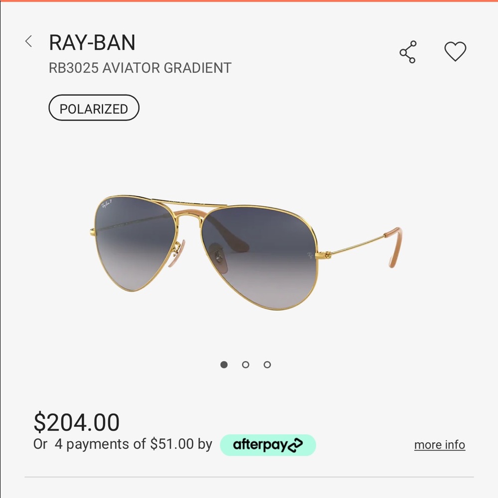 Blue Aviators - Ray Ban Sunglasses